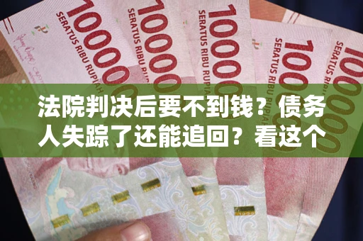 武汉法院判决后要不到钱？债务人失踪了还能追回？看这个方法！