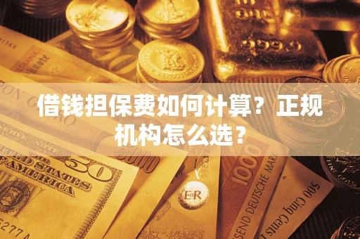 武汉借钱担保费如何计算？正规机构怎么选？