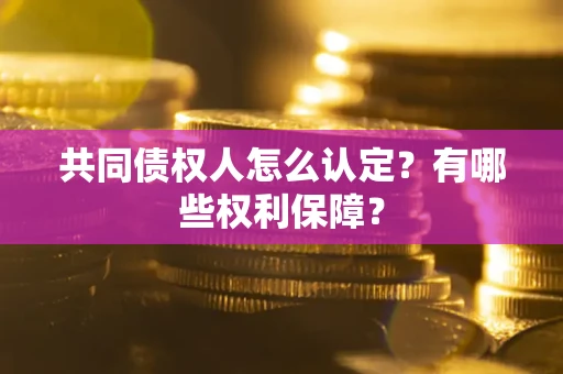 武汉共同债权人怎么认定？有哪些权利保障？