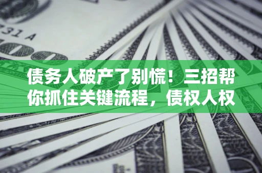 武汉债务人破产了别慌！三招帮你抓住关键流程，债权人权益不再缩水