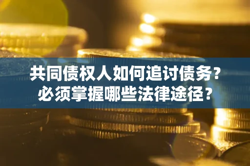 武汉共同债权人如何追讨债务？必须掌握哪些法律途径？