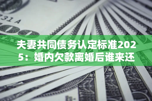 武汉夫妻共同债务认定标准2025:婚内欠款离婚后谁来还? 武汉夫妻共同债务认定标准2025:婚内欠款离婚后谁来还?