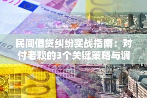 武汉民间借贷纠纷实战指南：对付老赖的3个关键策略与调解盲区解析