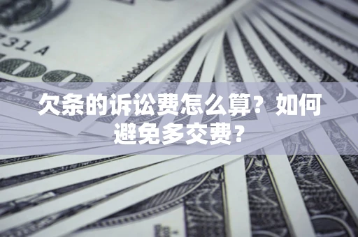 武汉欠条的诉讼费怎么算？如何避免多交费？